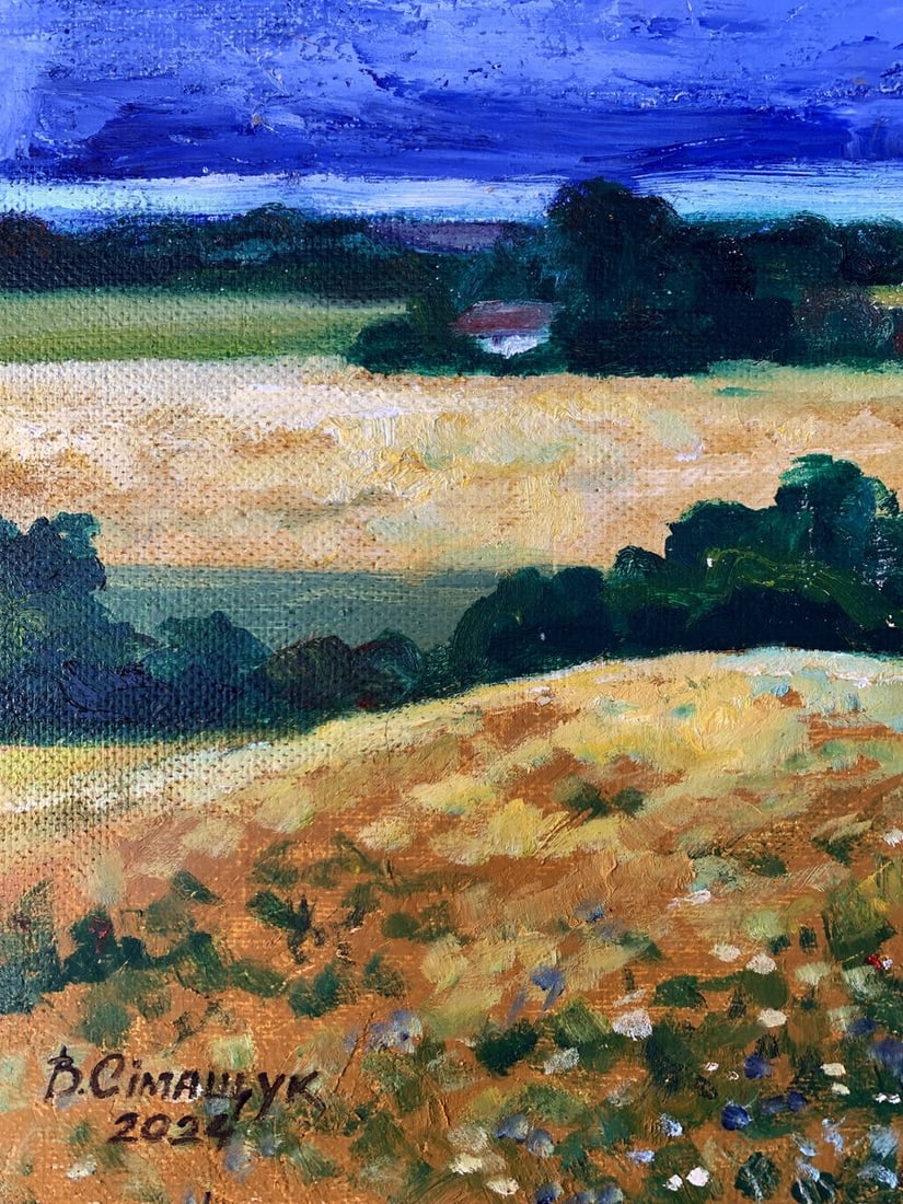 Oil painting Walking in the field Valentina Simashchuk - 5