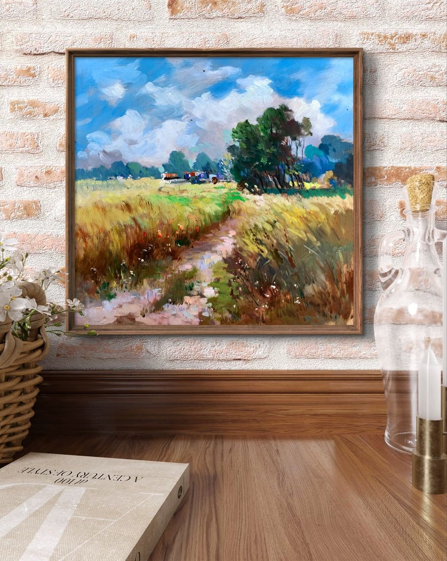 Oil painting Wheat field Yuriy Suprunchuk - 3