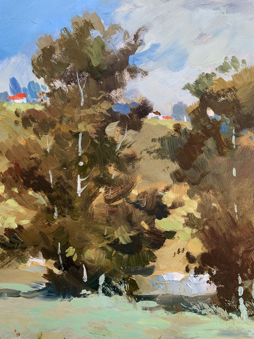 Oil painting Village pond Yuriy Suprunchuk - 4