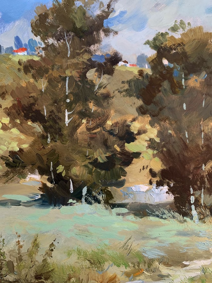 Oil painting Village pond Yuriy Suprunchuk - 5