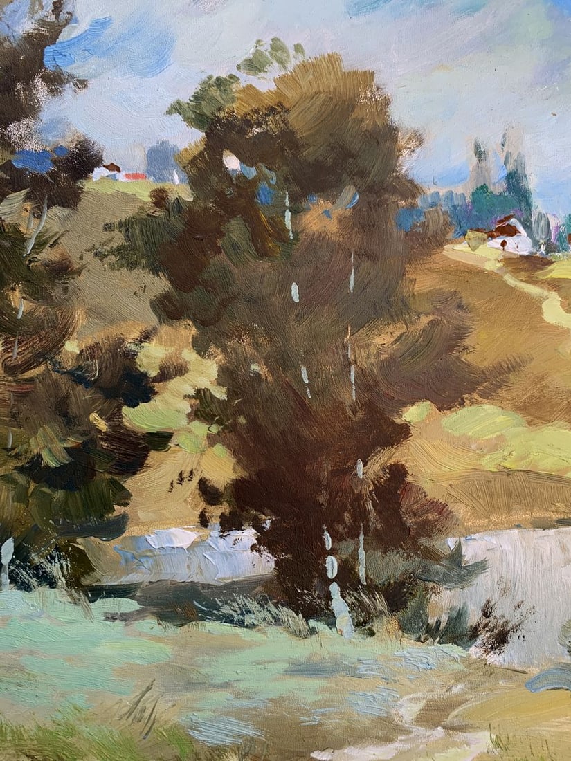 Oil painting Village pond Yuriy Suprunchuk - 7