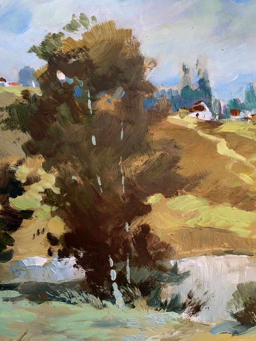 Oil painting Village pond Yuriy Suprunchuk - 8