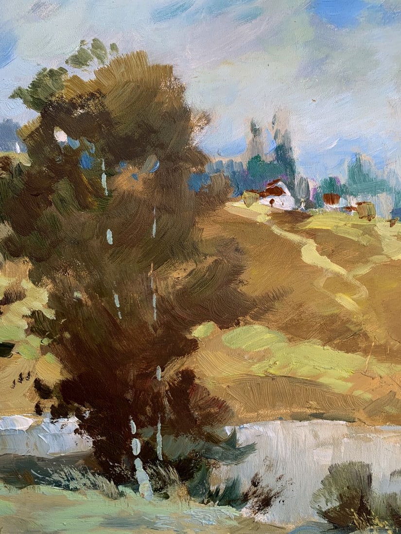 Oil painting Village pond Yuriy Suprunchuk - 9