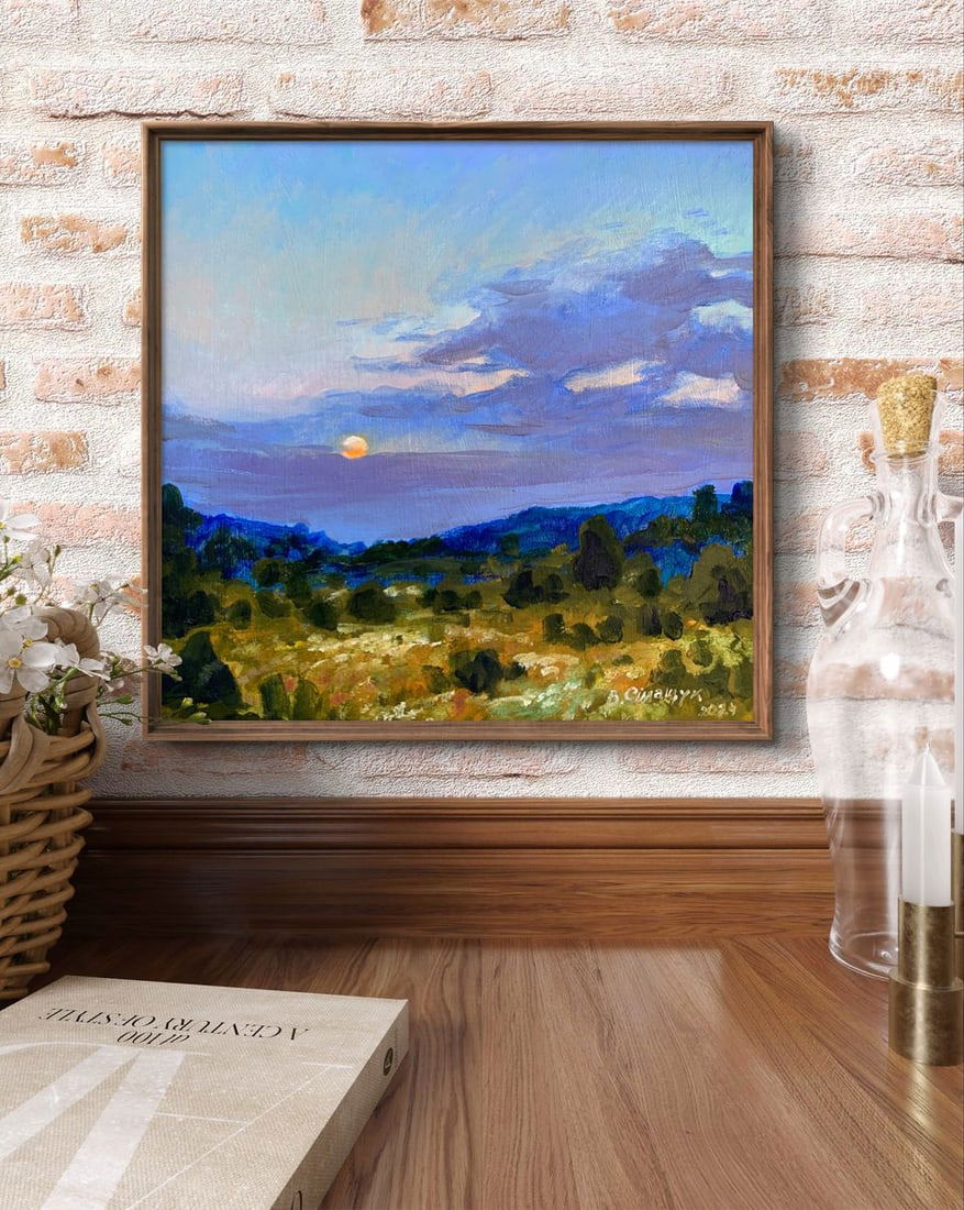 Oil painting Summer evening Valentina Simashchuk - 2