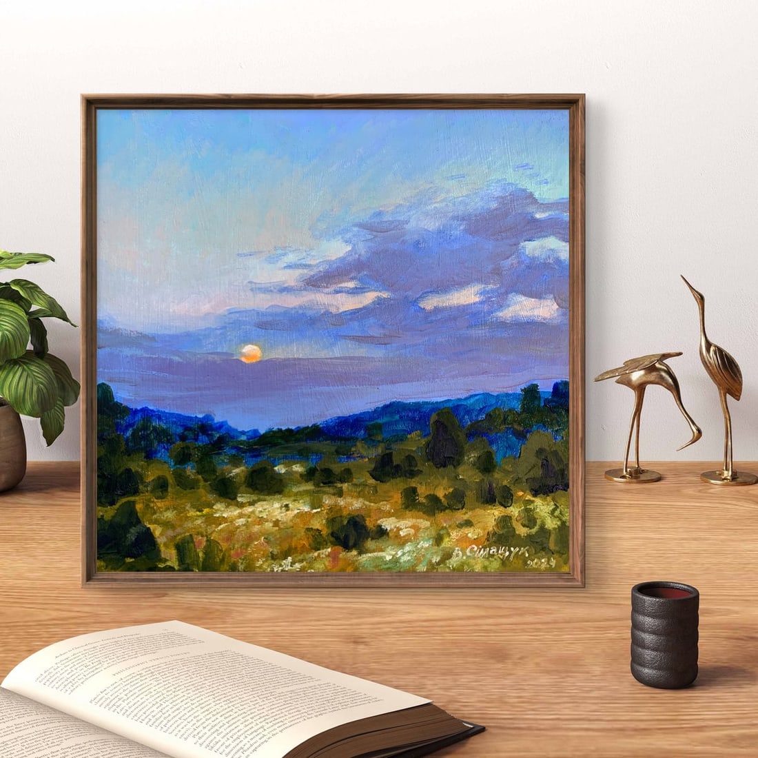 Oil painting Summer evening Valentina Simashchuk - 3