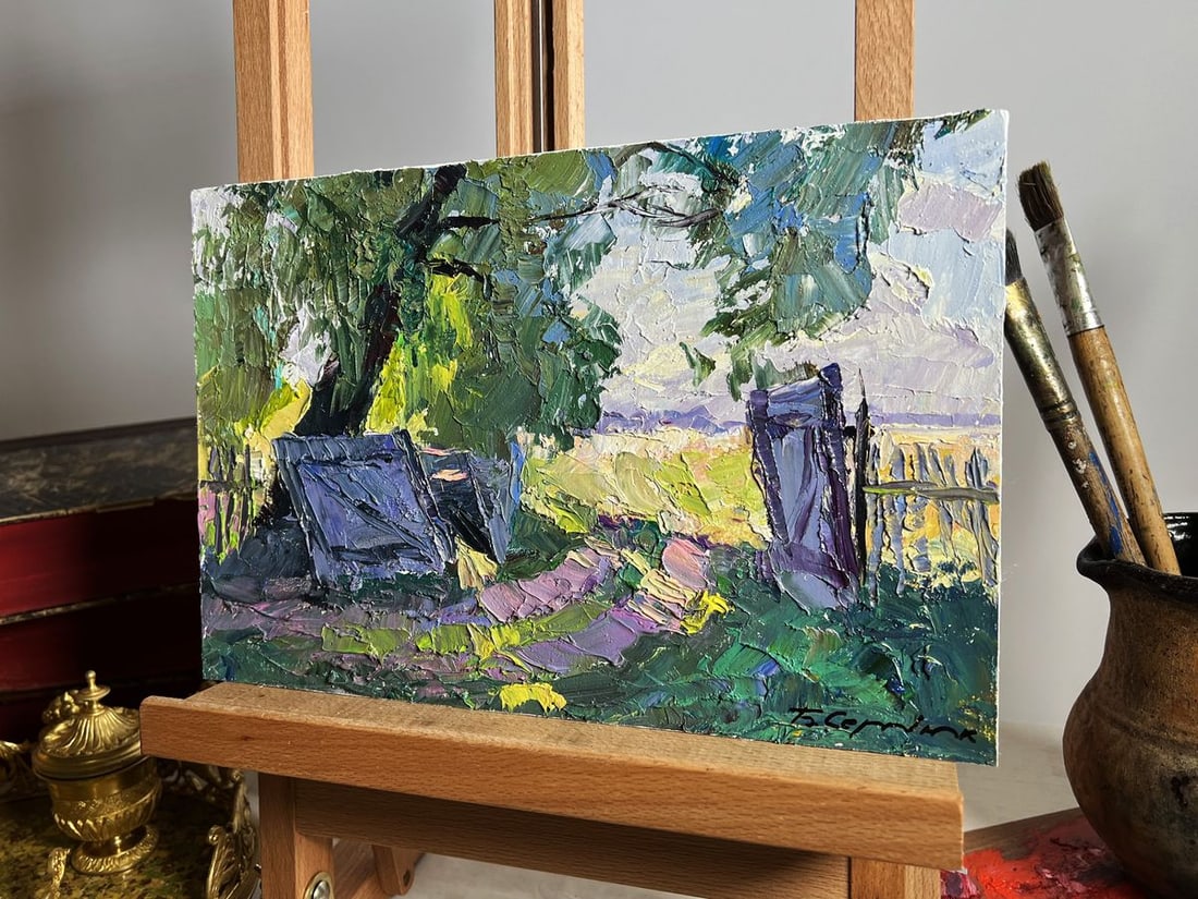 Oil painting The beginning of a summer day Boris Serdyuk - 2