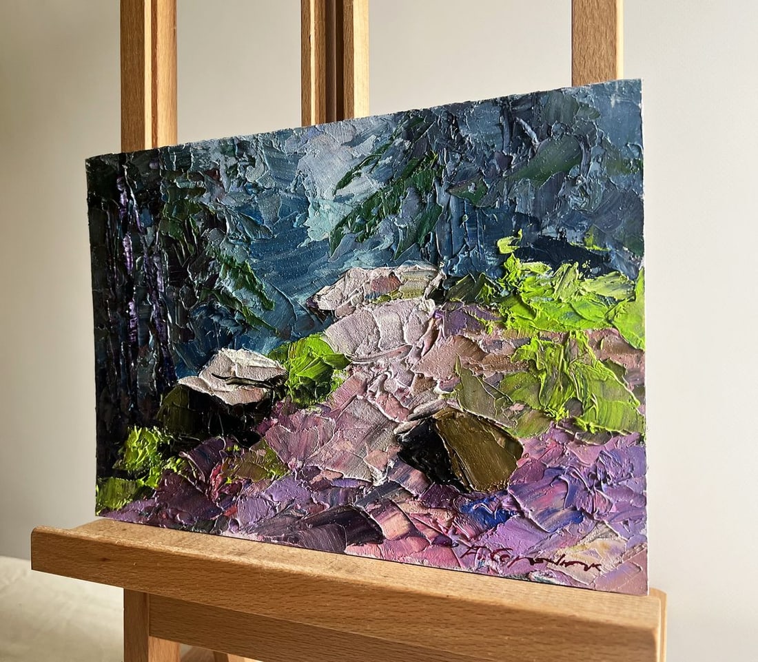 Oil painting Path in the forest Boris Serdyuk - 2