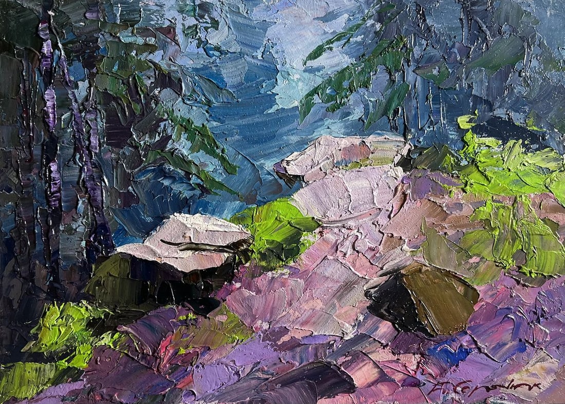 Oil painting Path in the forest Boris Serdyuk - 3