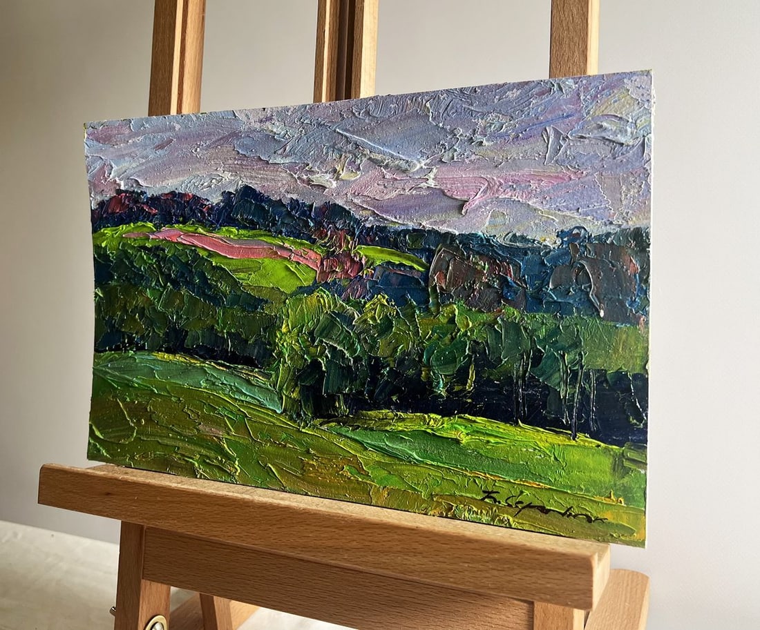 Oil painting Summer meadows and forests Boris Serdyuk - 2
