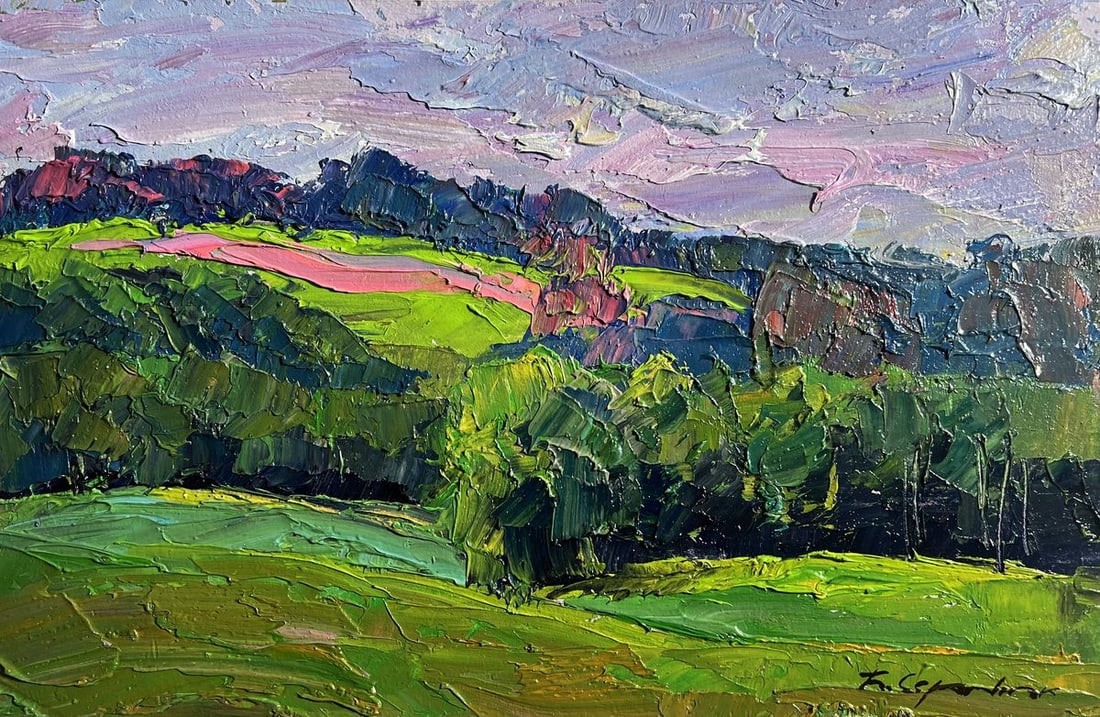 Oil painting Summer meadows and forests Boris Serdyuk - 3
