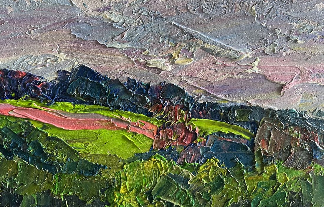 Oil painting Summer meadows and forests Boris Serdyuk - 5