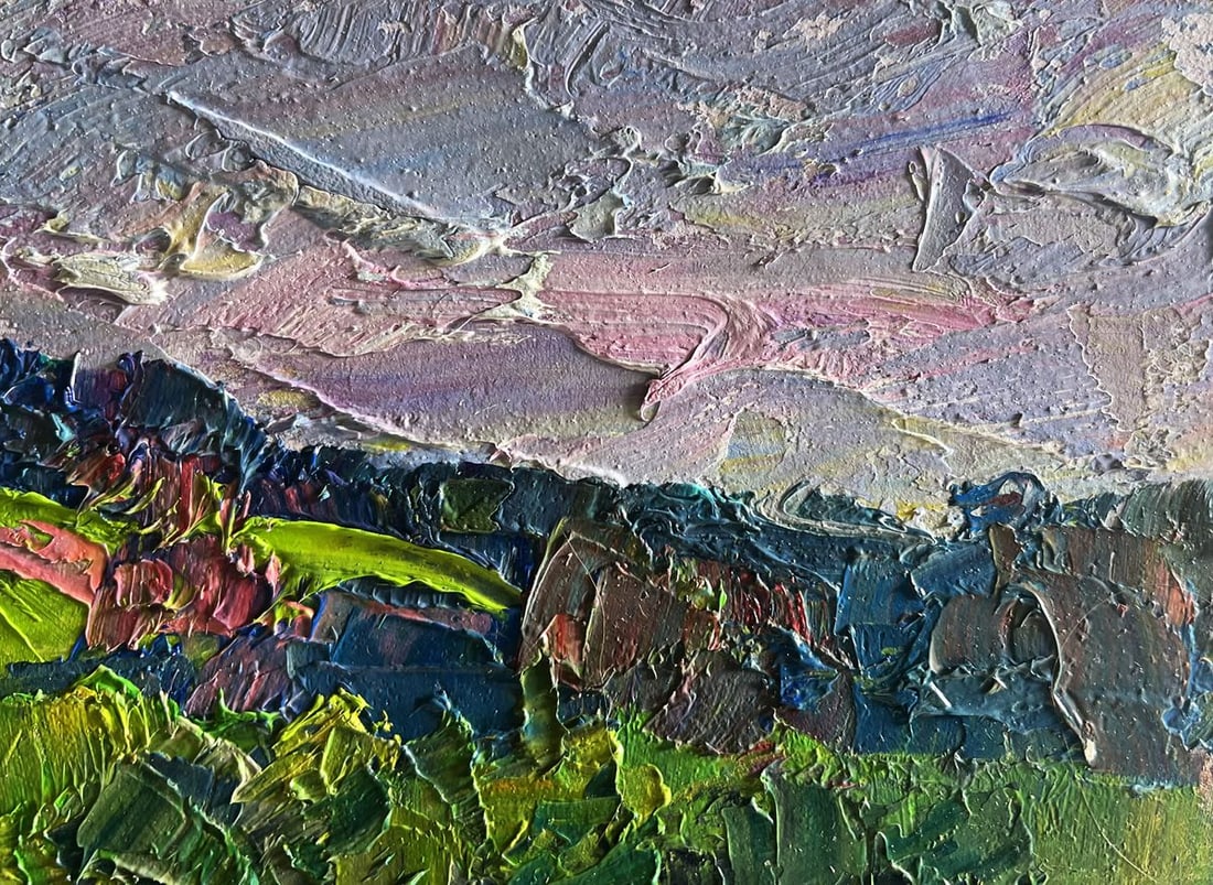 Oil painting Summer meadows and forests Boris Serdyuk - 6