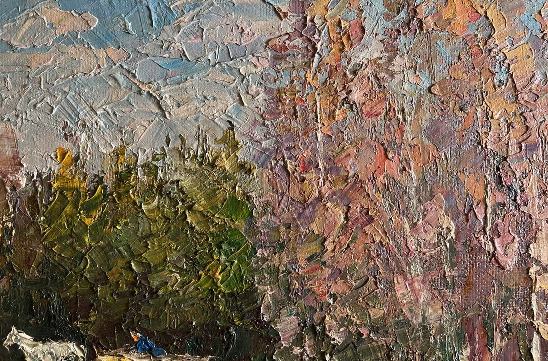 Oil painting Along the forest road Boris Serdyuk - 5