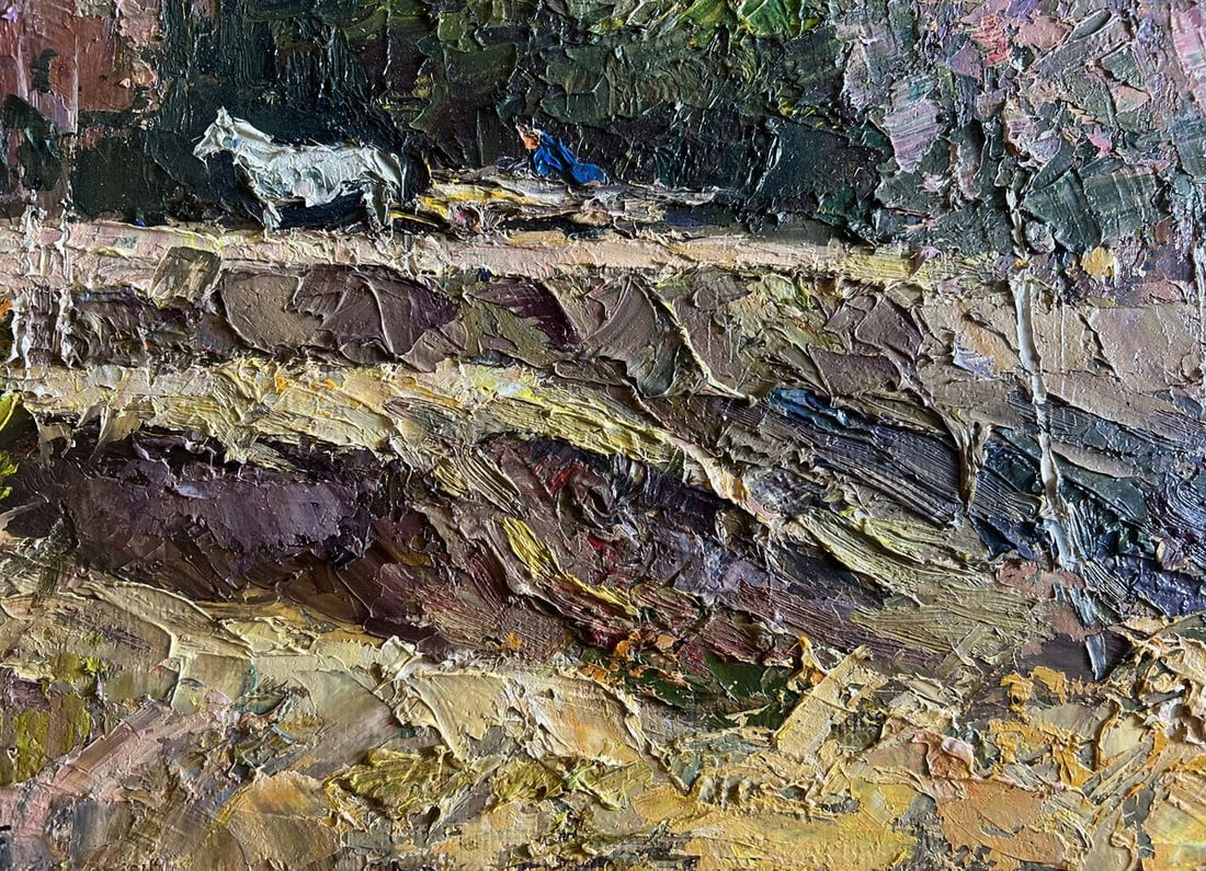 Oil painting Along the forest road Boris Serdyuk - 8