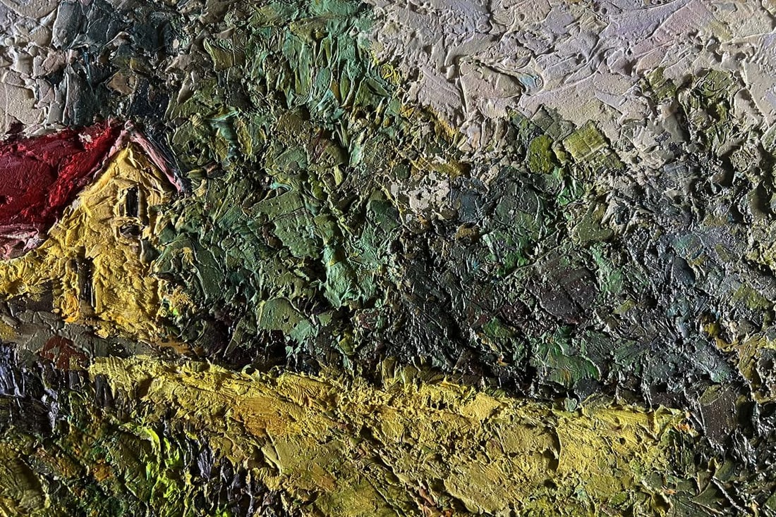 Oil painting House near the pond Boris Serdyuk - 5