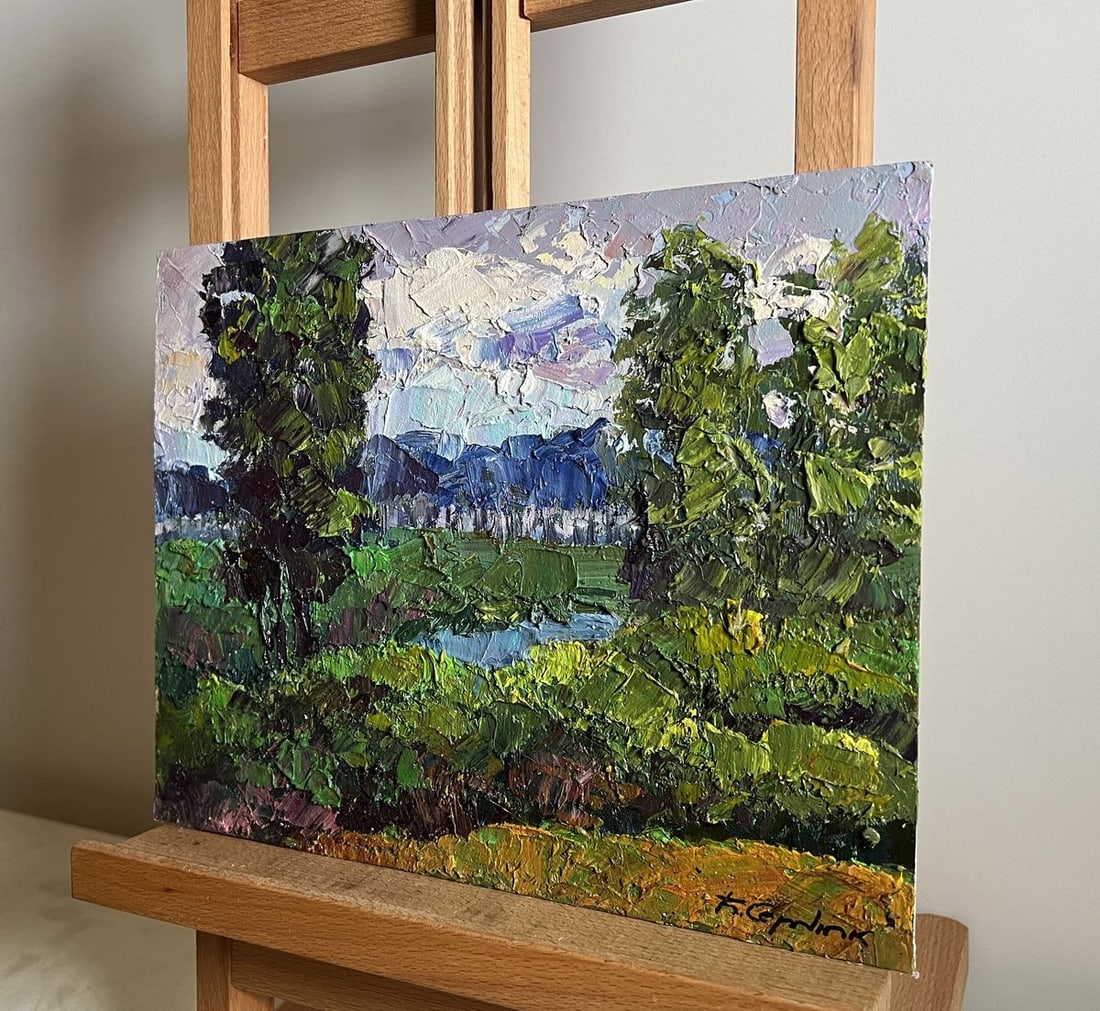 Oil painting It's getting dark Boris Serdyuk - 2