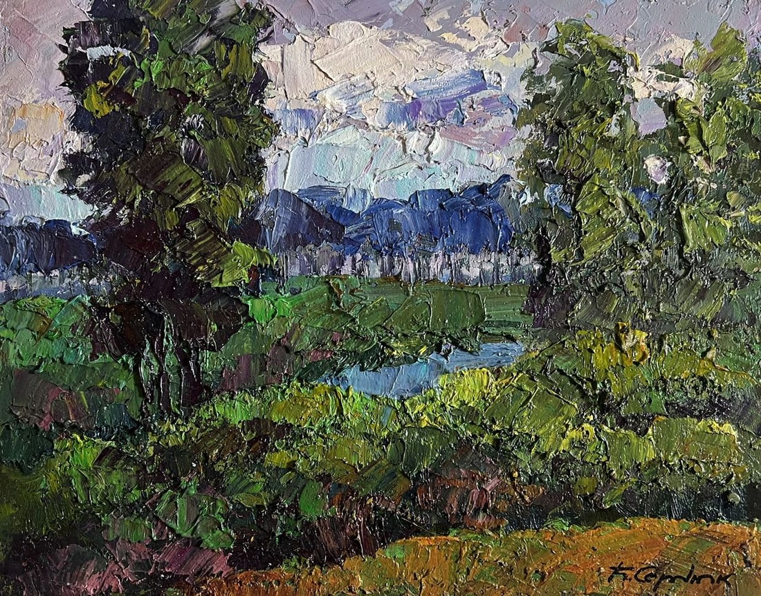 Oil painting It's getting dark Boris Serdyuk - 3