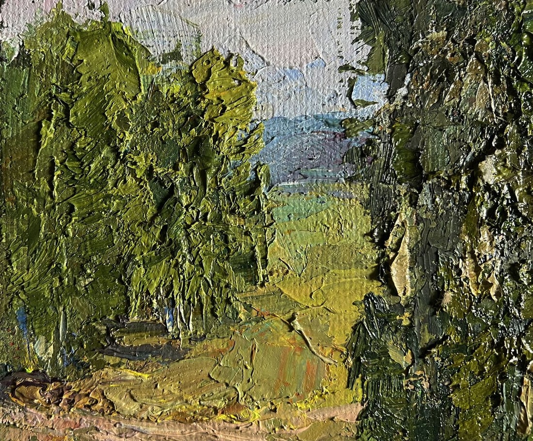 Oil painting Sunny day in the birch forest Boris Serdyuk - 4