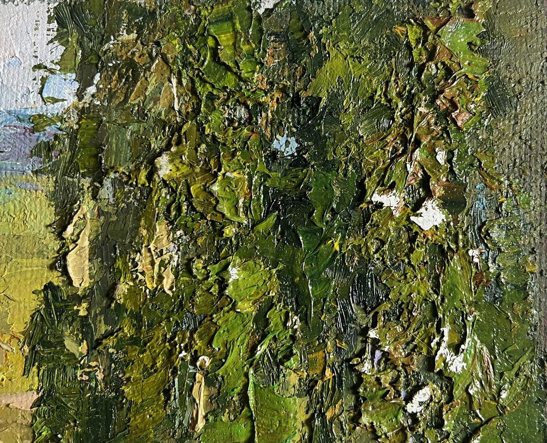 Oil painting Sunny day in the birch forest Boris Serdyuk - 5