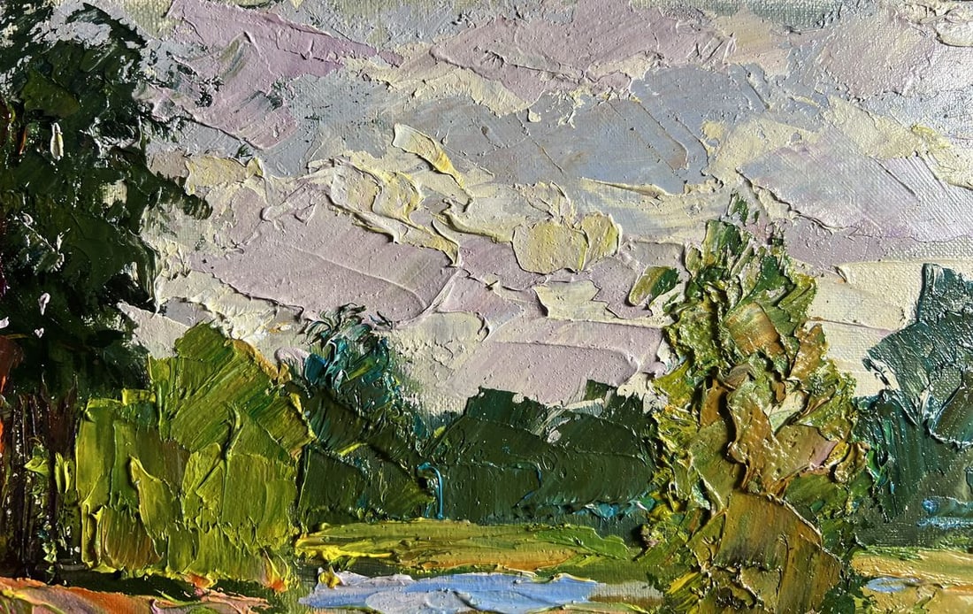 Oil painting In the summer forest Boris Serdyuk - 5