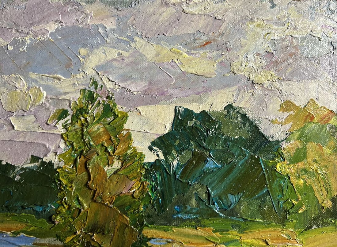 Oil painting In the summer forest Boris Serdyuk - 6