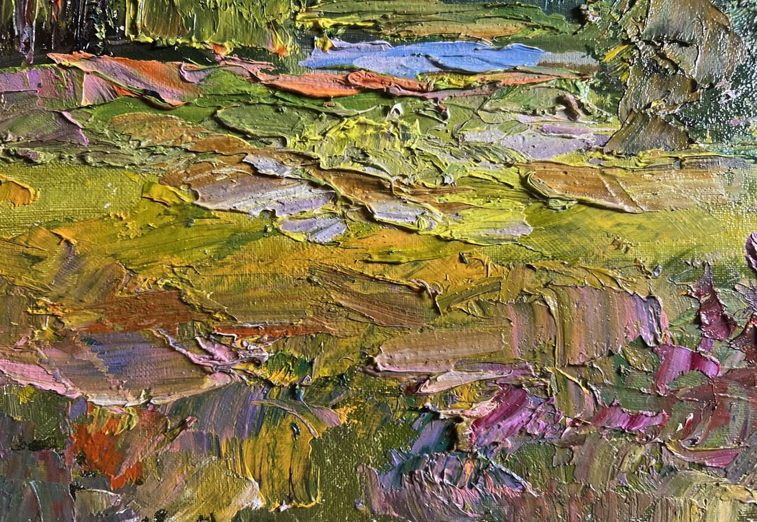 Oil painting In the summer forest Boris Serdyuk - 7