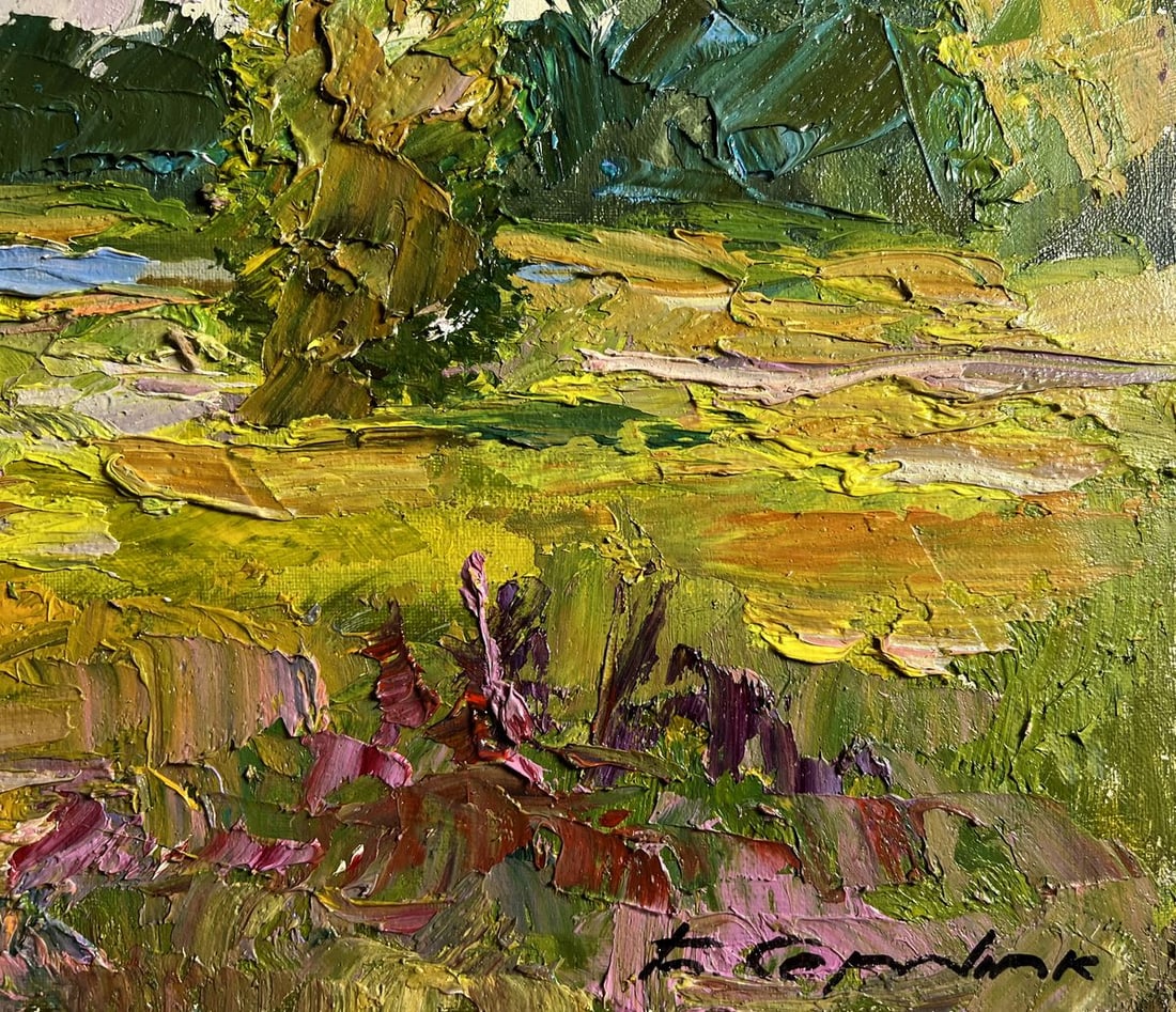 Oil painting In the summer forest Boris Serdyuk - 9