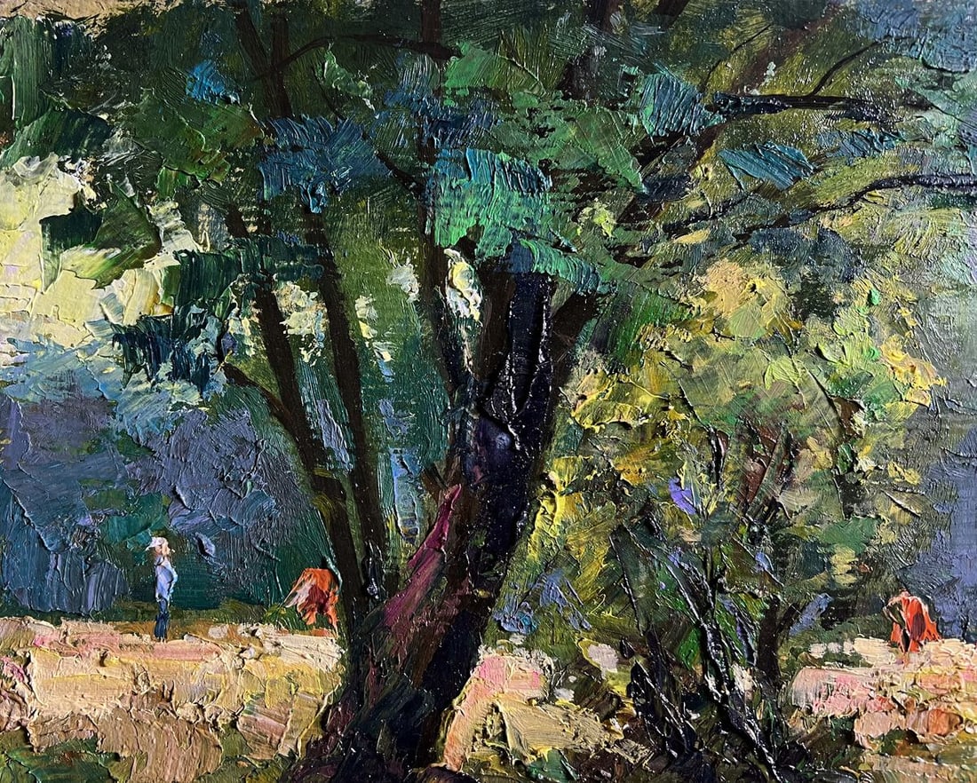 Oil painting Walking the cows Boris Serdyuk - 4