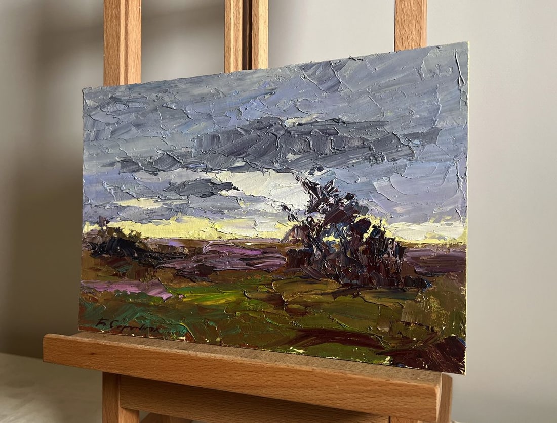 Oil painting It's a nasty day Boris Serdyuk - 2