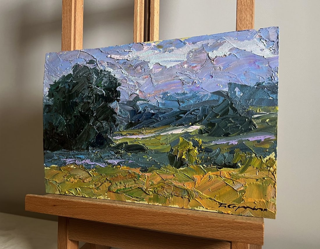 Oil painting Further away from the city Boris Serdyuk - 2