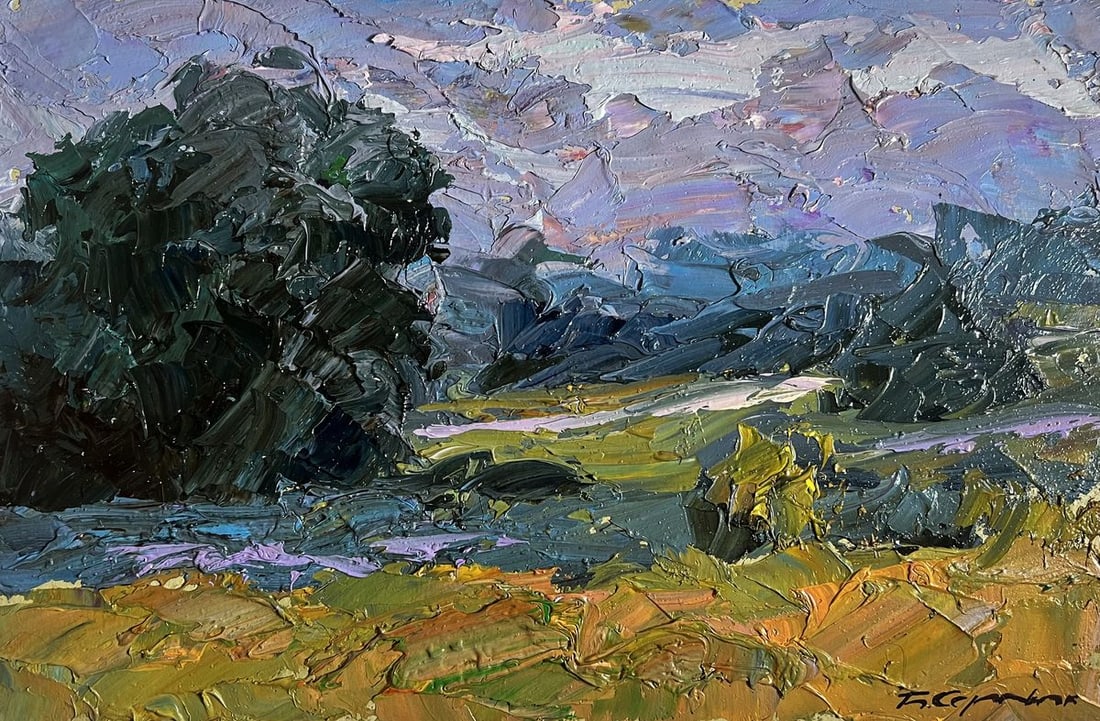 Oil painting Further away from the city Boris Serdyuk - 3