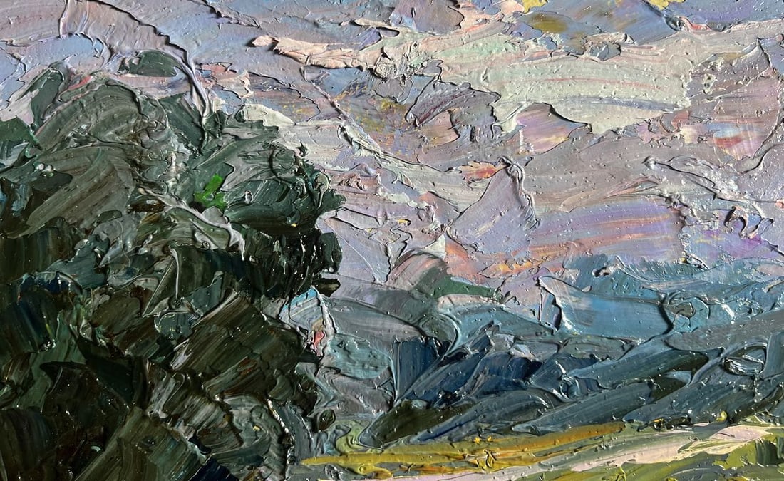 Oil painting Further away from the city Boris Serdyuk - 5