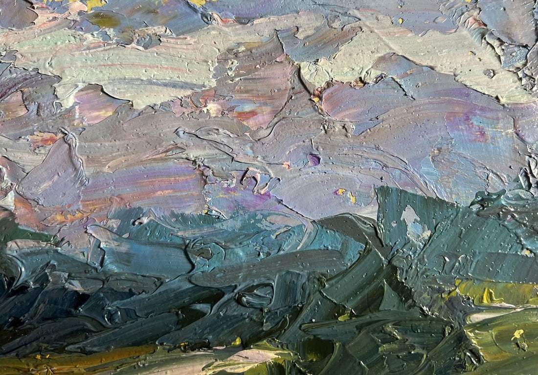 Oil painting Further away from the city Boris Serdyuk - 6