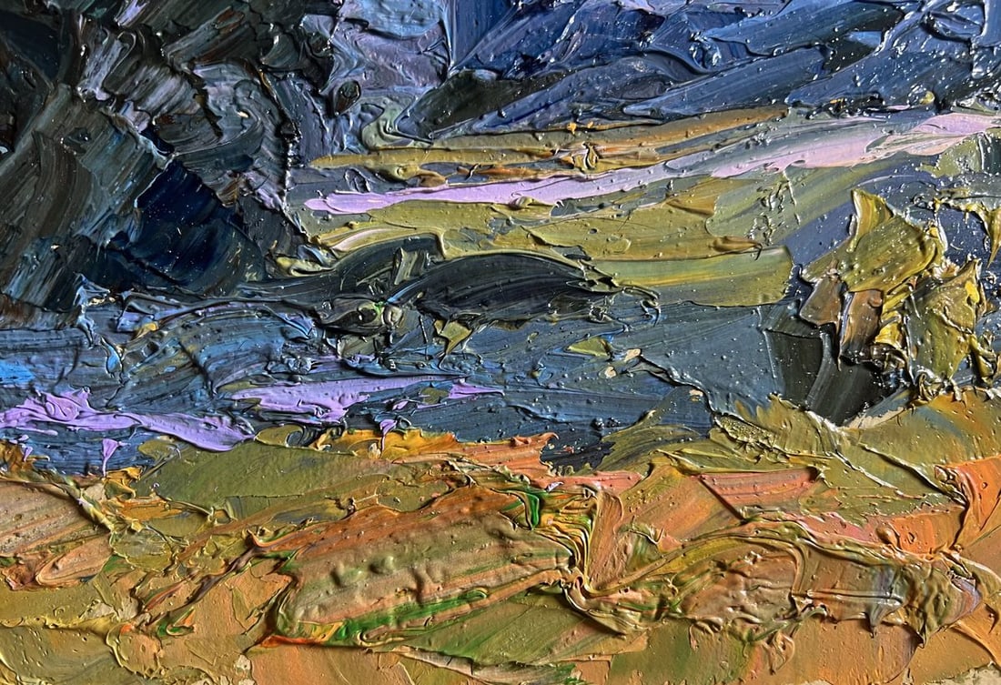 Oil painting Further away from the city Boris Serdyuk - 7