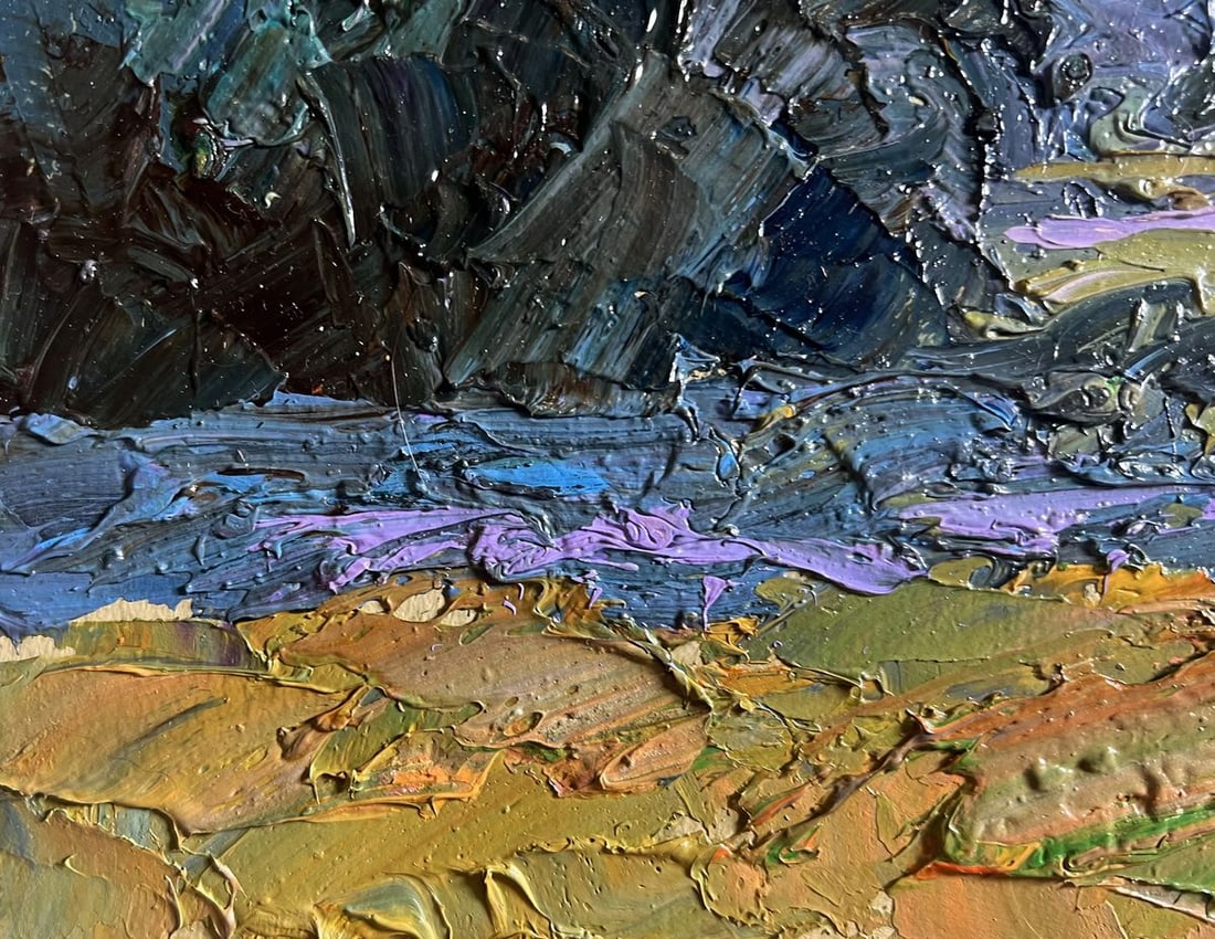 Oil painting Further away from the city Boris Serdyuk - 8