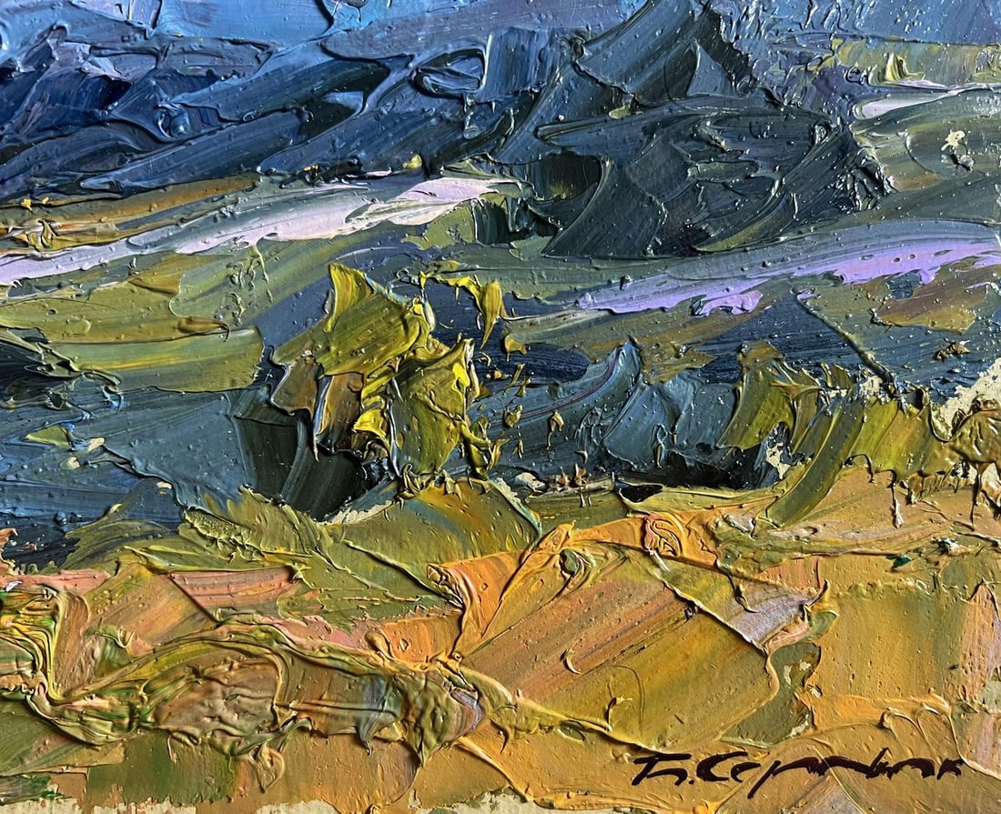 Oil painting Further away from the city Boris Serdyuk - 9