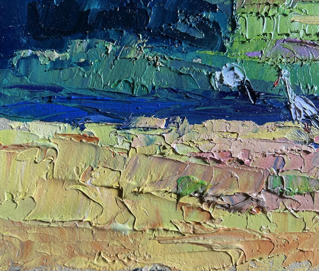 Oil painting The storks have arrived Boris Serdyuk - 8