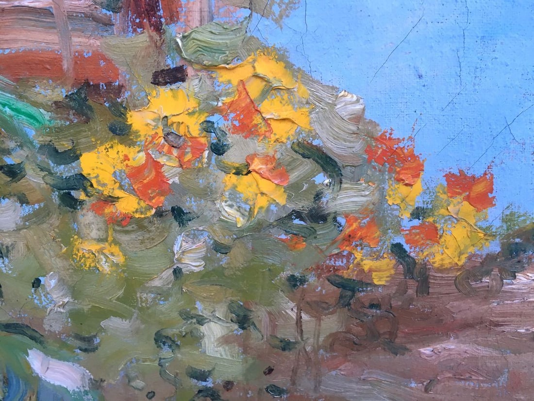 Oil painting sunflowers landscape Alexey Nikolaevich Timoshenko - 3