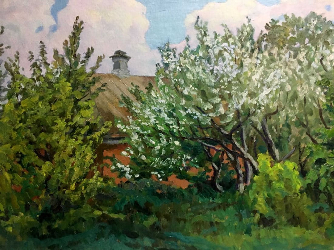 Oil painting summer landscape A. Cherkas - 2