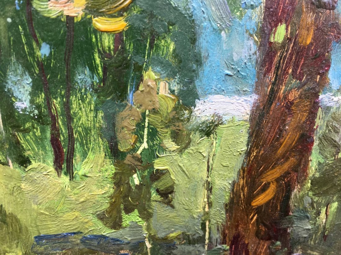 Oil painting forest landscape Aleksandrochkin Yuri Mikhailovich - 4