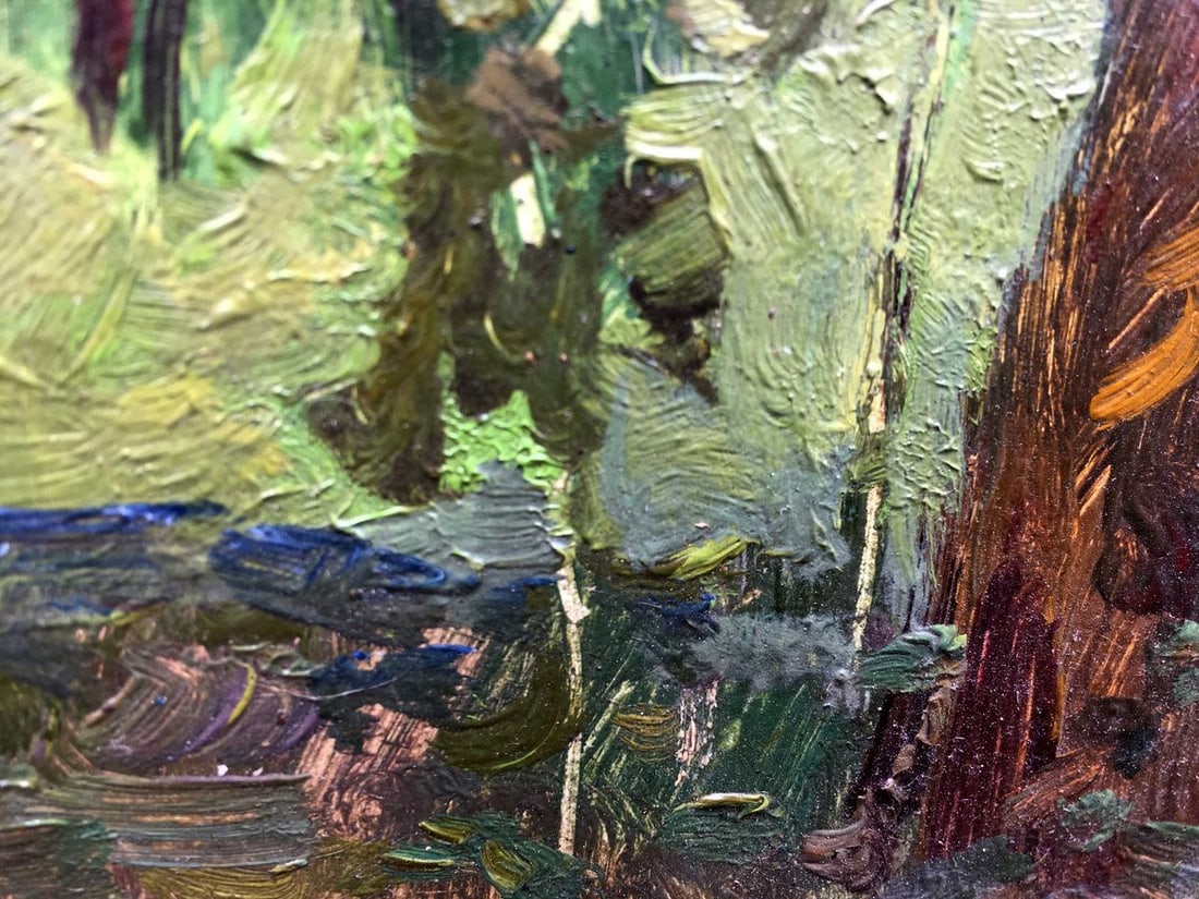 Oil painting forest landscape Aleksandrochkin Yuri Mikhailovich - 7