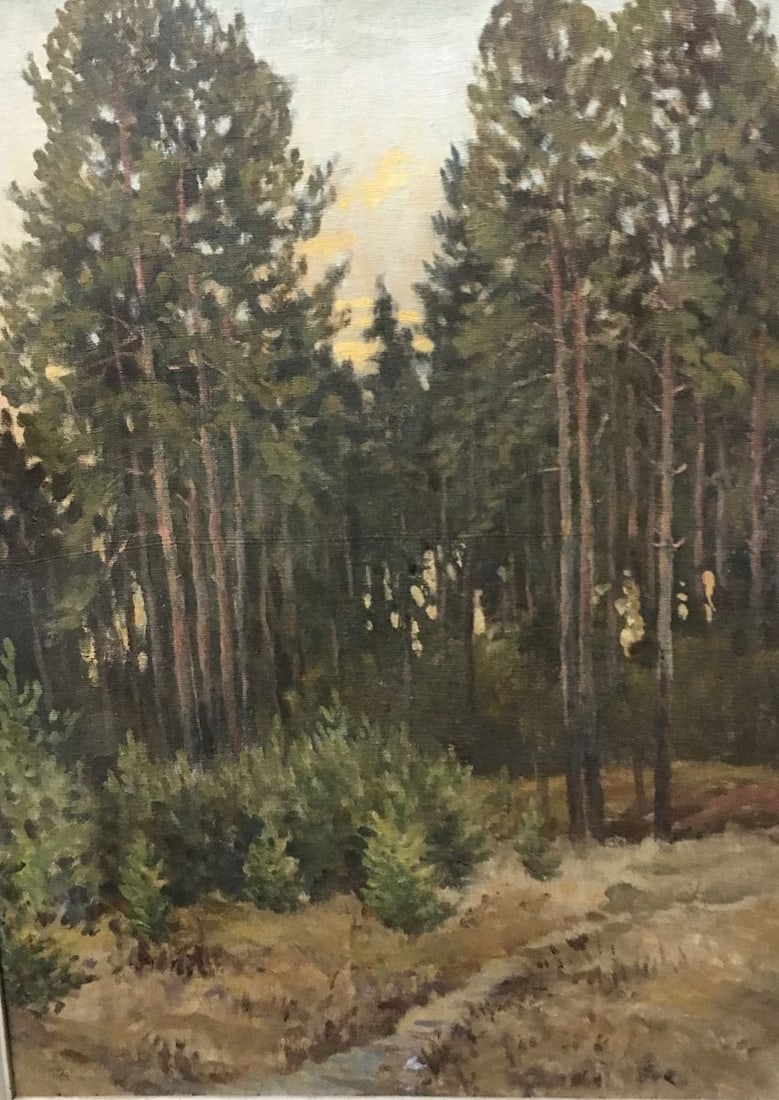 Oil painting The road to the forest Alexander Georgievich Cherkass - 2