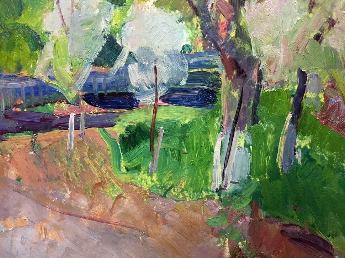 Oil painting House in the forest Naumova Tamara Sergeevna - 6