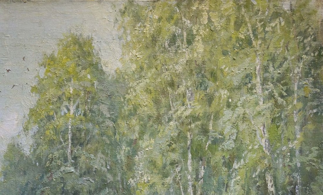 Oil painting Forest landscape Mikhail Valentinovich Arkhangelsky - 5