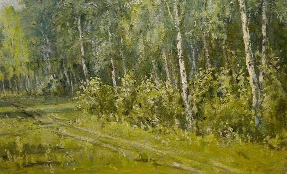 Oil painting Forest landscape Mikhail Valentinovich Arkhangelsky - 6