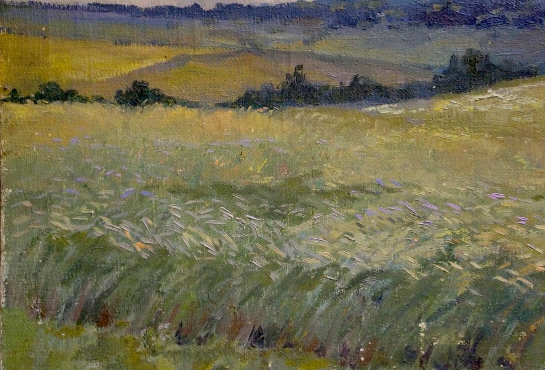 Oil painting Landscape field Gerus Boris Stepanovich - 2