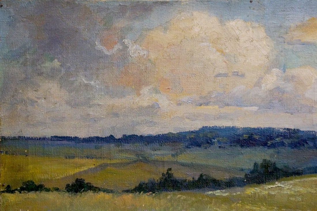 Oil painting Landscape field Gerus Boris Stepanovich - 3