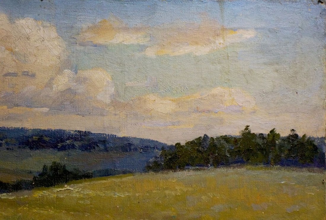 Oil painting Landscape field Gerus Boris Stepanovich - 4