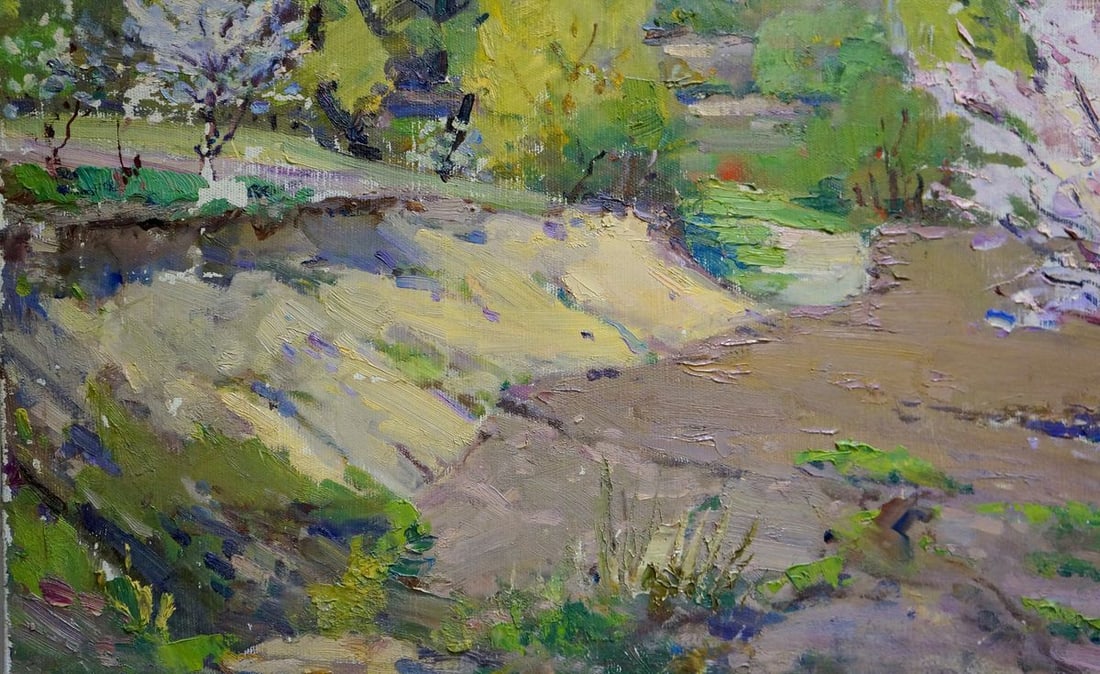 Oil painting In the garden Kisel Ivan Gordeevich - 2