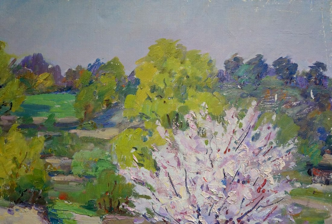 Oil painting In the garden Kisel Ivan Gordeevich - 4